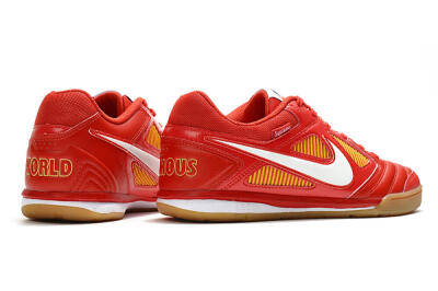 Supreme x Nike SB Gato IC Football Shoes - Red/White/Yellow