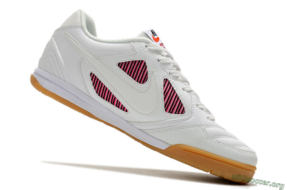 Supreme x Nike SB Gato IC Football Shoes - White/Red/Brown 4