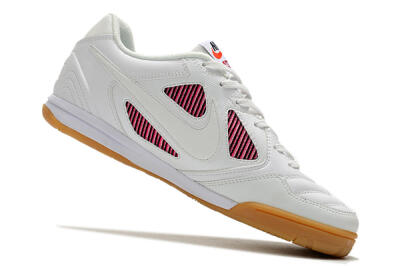 Supreme x Nike SB Gato IC Football Shoes - White/Red/Brown