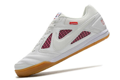 Supreme x Nike SB Gato IC Football Shoes - White/Red/Brown