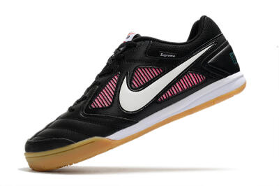 Supreme x Nike SB Gato IC Football Shoes - Black/White/Red