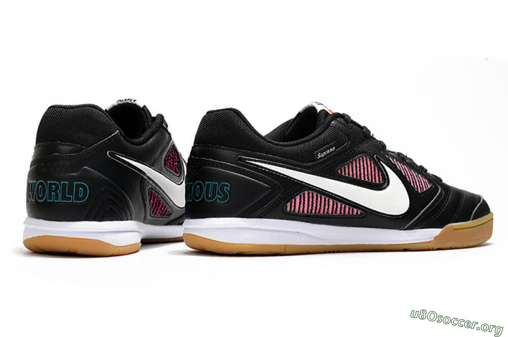 Supreme x Nike SB Gato IC Football Shoes - Black/White/Red 6
