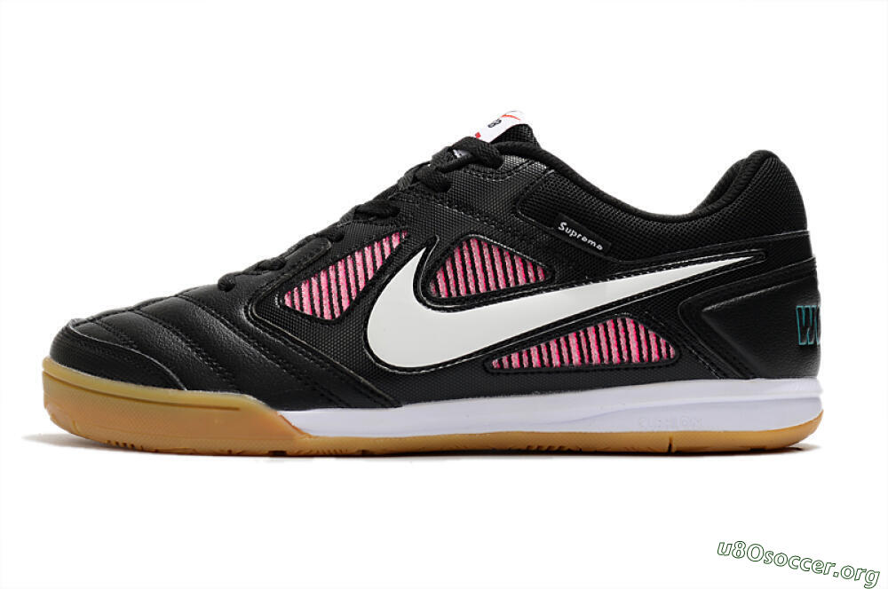 Supreme x Nike SB Gato IC Football Shoes - Black/White/Red 3