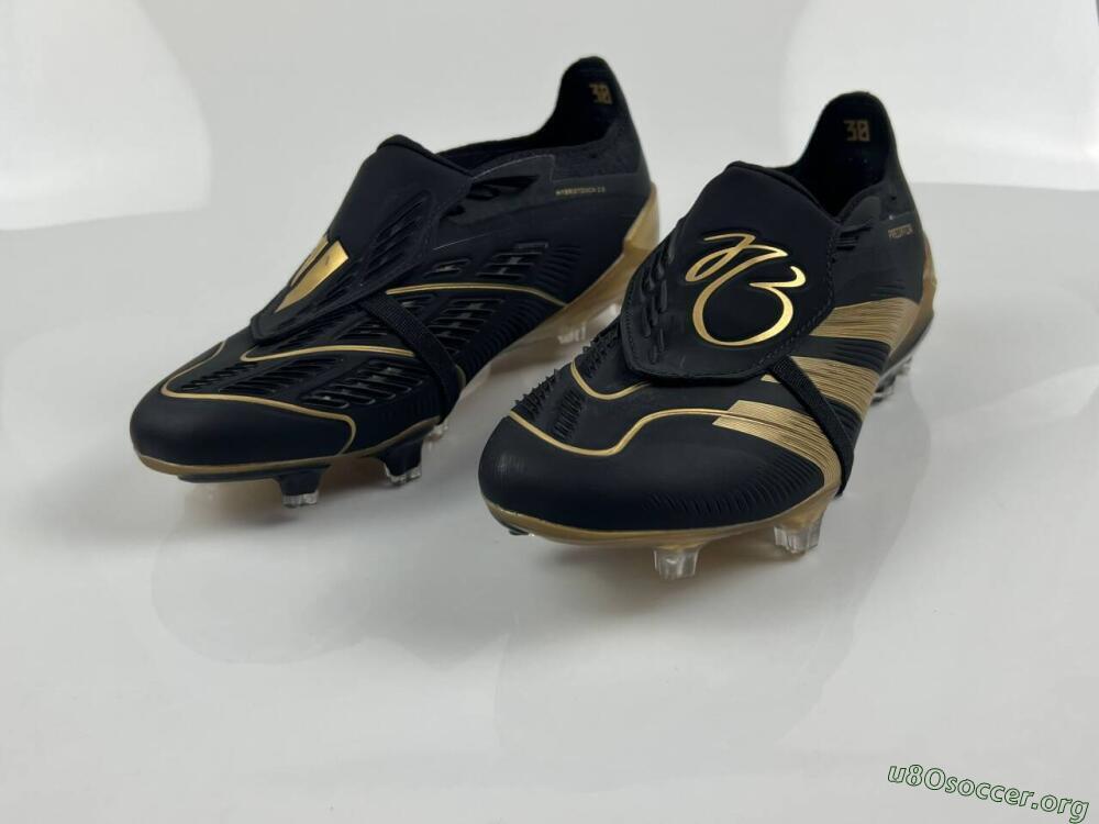 Adidas Predator Elite Tongue FG Football Boots - Black/Gold