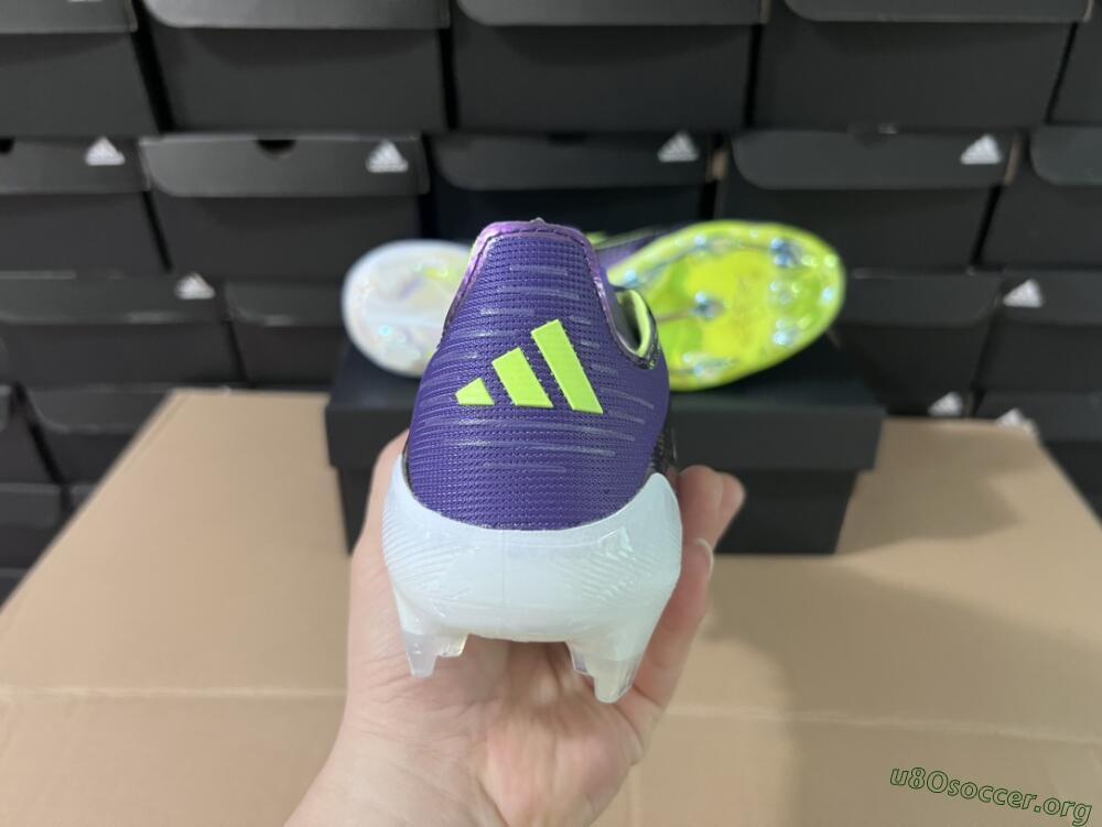 Adidas F50 Adizero FG Football Boots - Purple/Yellow/White