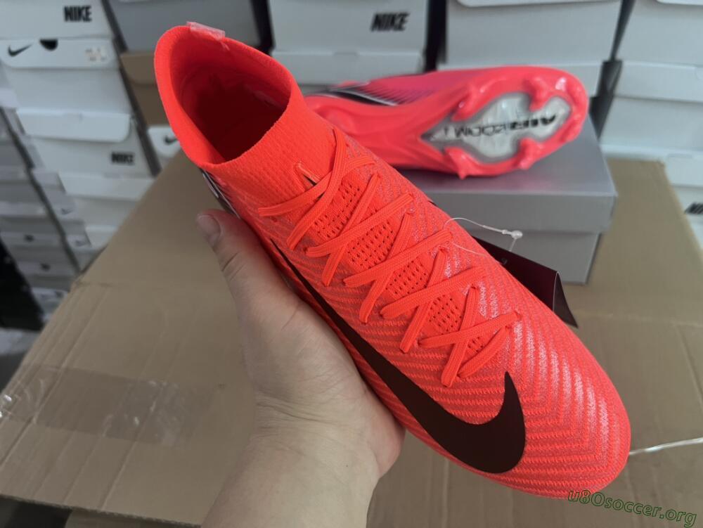 Nike Air Zoom Mercurial Superfly 10 Elite FG Football Boots - Red/Black/White