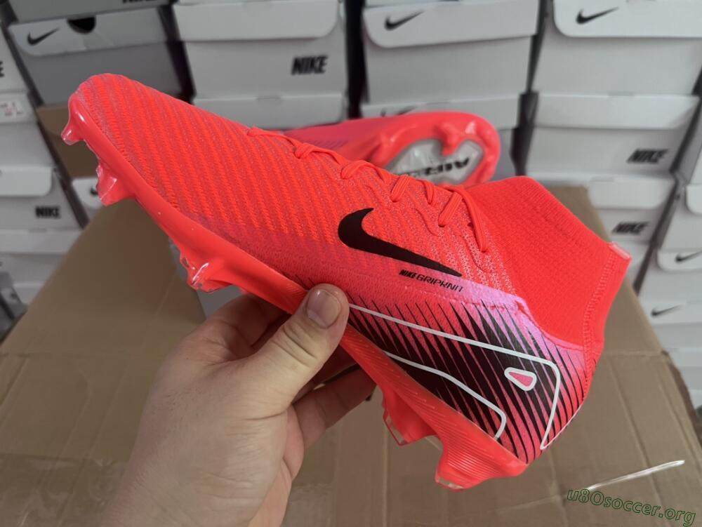 Nike Air Zoom Mercurial Superfly 10 Elite FG Football Boots - Red/Black/White