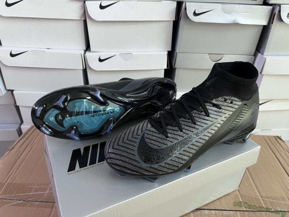 Nike Air Zoom Mercurial Superfly 10 Elite FG Football Boots - Black/Jade/Blue