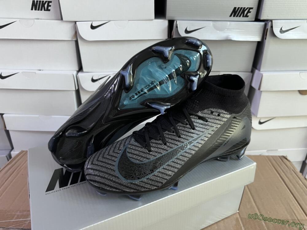 Nike Air Zoom Mercurial Superfly 10 Elite FG Football Boots - Black/Jade/Blue