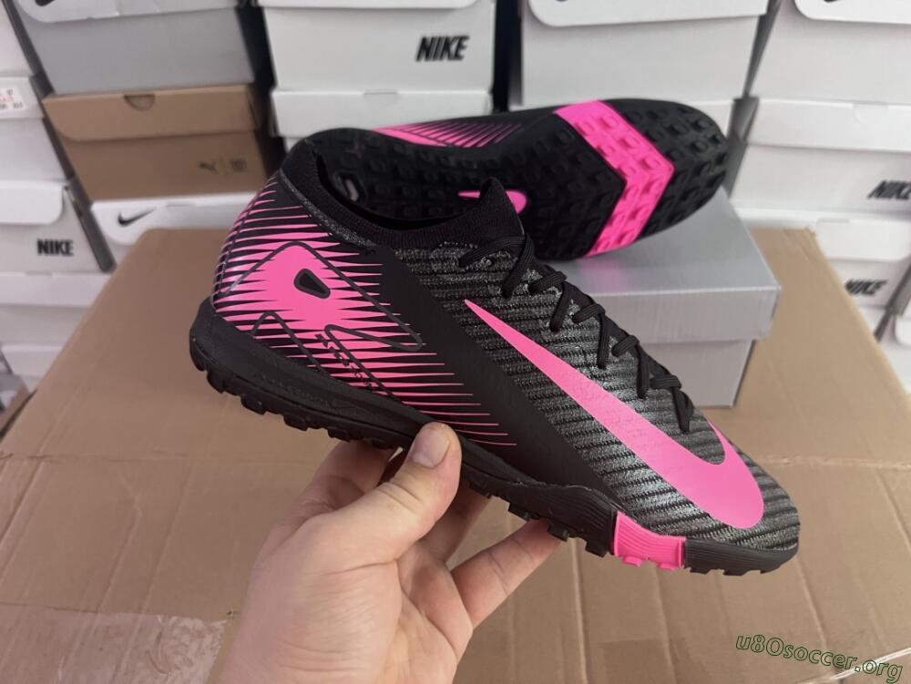 Nike Air Zoom Mercurial Vapor 16 Elite TF Football Shoes - Black/Pink