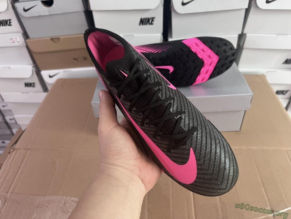 Nike Air Zoom Mercurial Vapor 16 Elite TF Football Shoes - Black/Pink