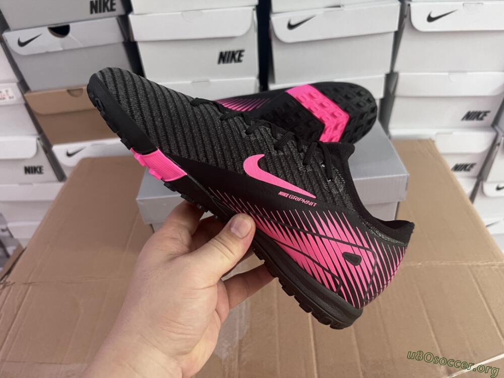 Nike Air Zoom Mercurial Vapor 16 Elite TF Football Shoes - Black/Pink