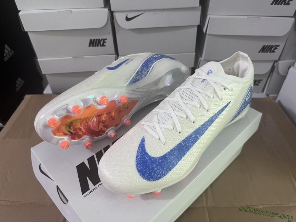 Nike Air Zoom Mercurial Vapor 16 Elite AG Football Boots - Beige/Blue