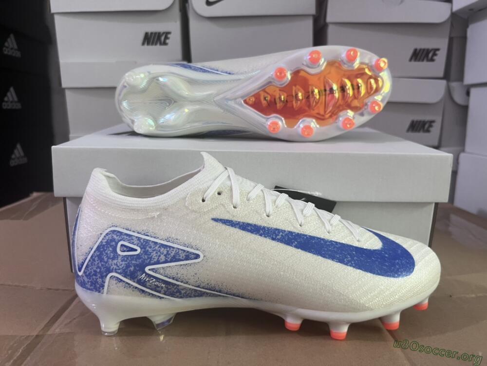 Nike Air Zoom Mercurial Vapor 16 Elite AG Football Boots - Beige/Blue