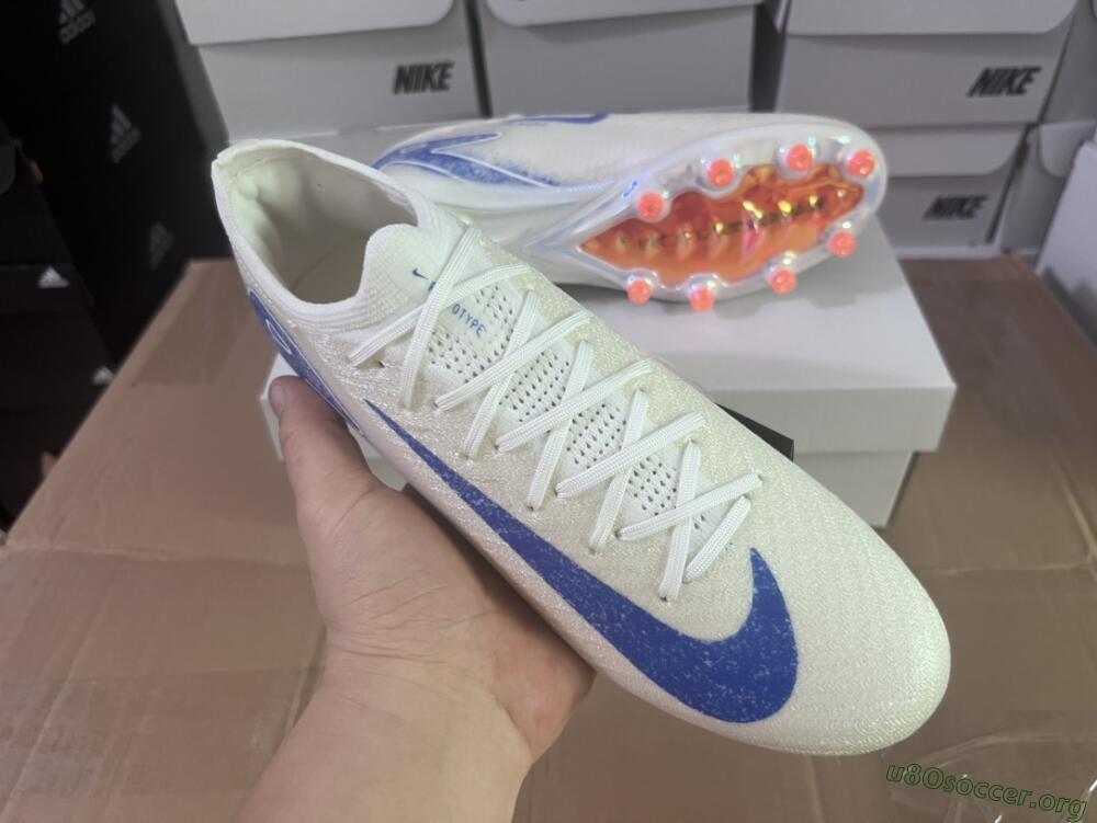 Nike Air Zoom Mercurial Vapor 16 Elite AG Football Boots - Beige/Blue