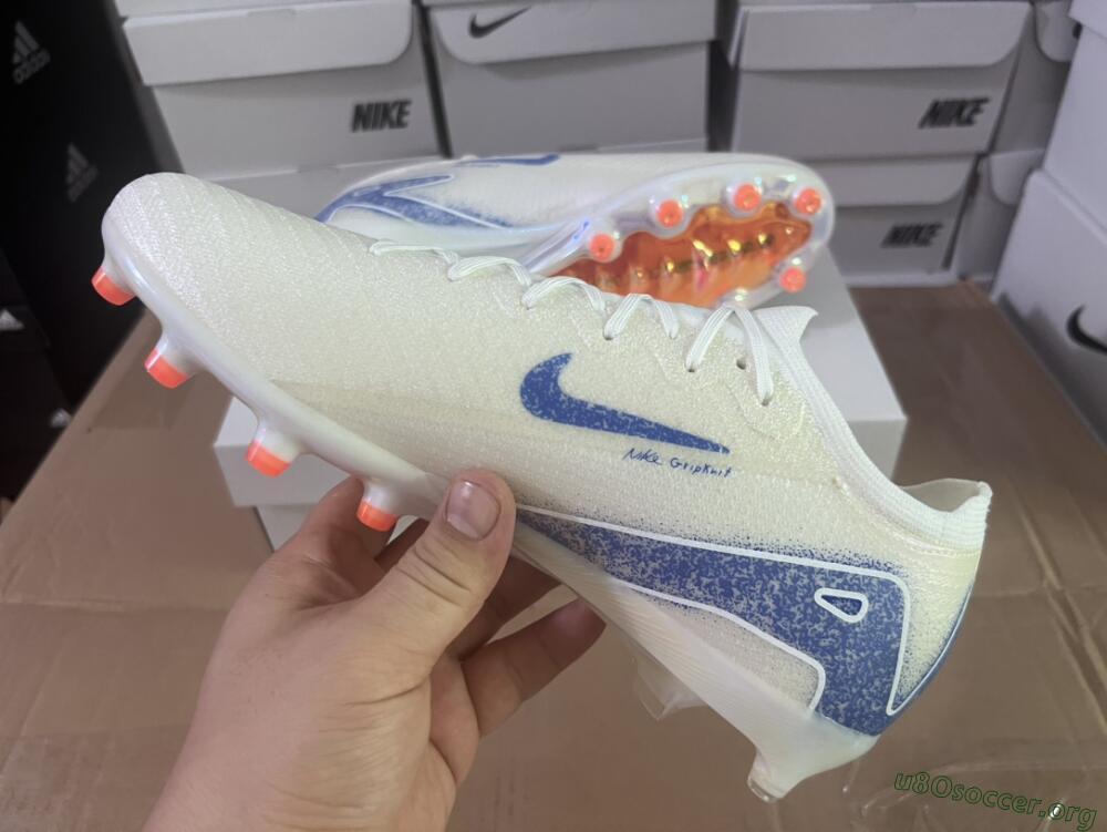 Nike Air Zoom Mercurial Vapor 16 Elite AG Football Boots - Beige/Blue