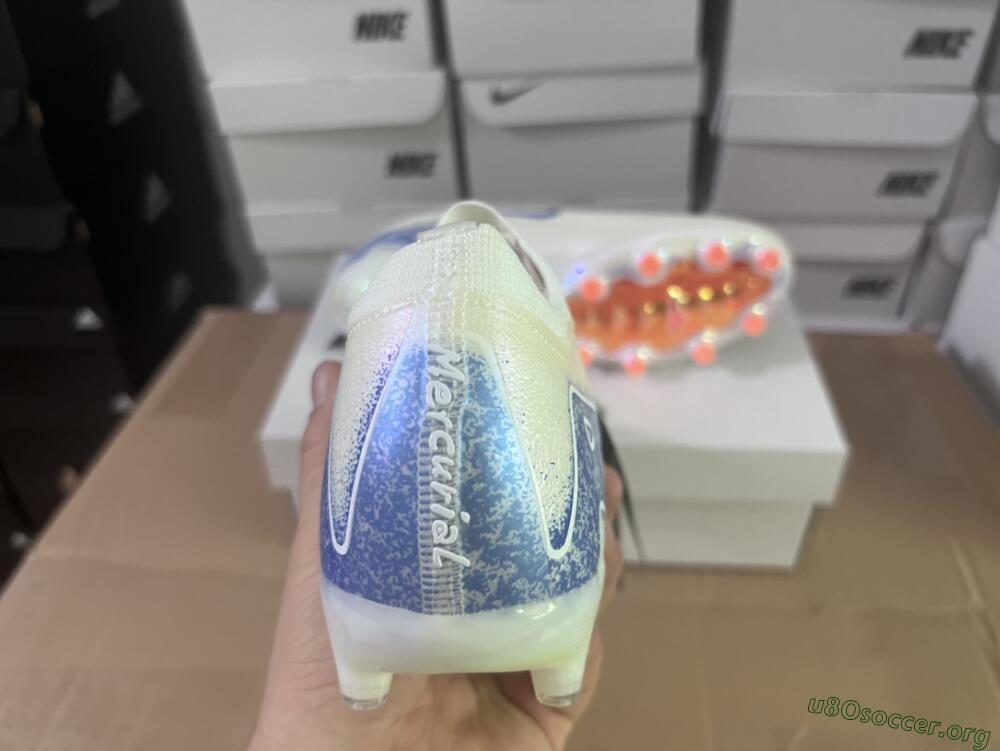 Nike Air Zoom Mercurial Vapor 16 Elite AG Football Boots - Beige/Blue