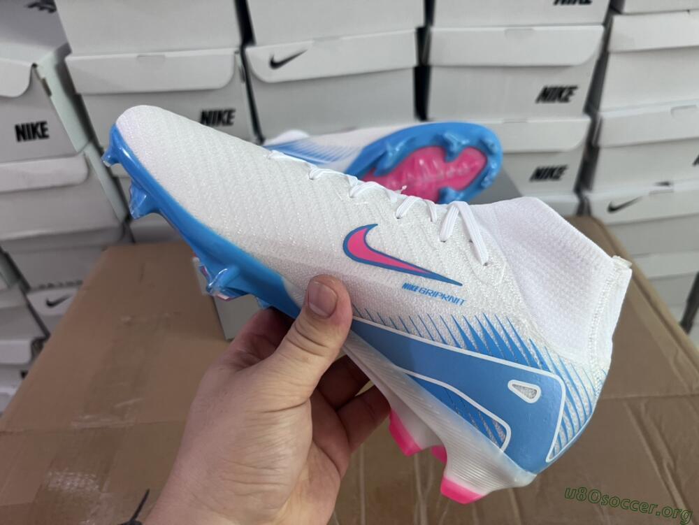 Nike Air Zoom Mercurial Superfly 10 Elite FG Football Boots - White/Pink/Blue