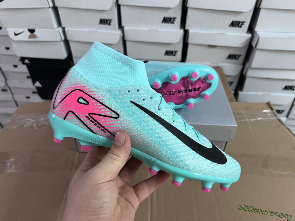 Nike Air Zoom Mercurial Superfly 10 Elite AG Football Boots - Green/Pink/Black
