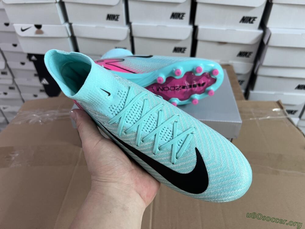 Nike Air Zoom Mercurial Superfly 10 Elite AG Football Boots - Green/Pink/Black