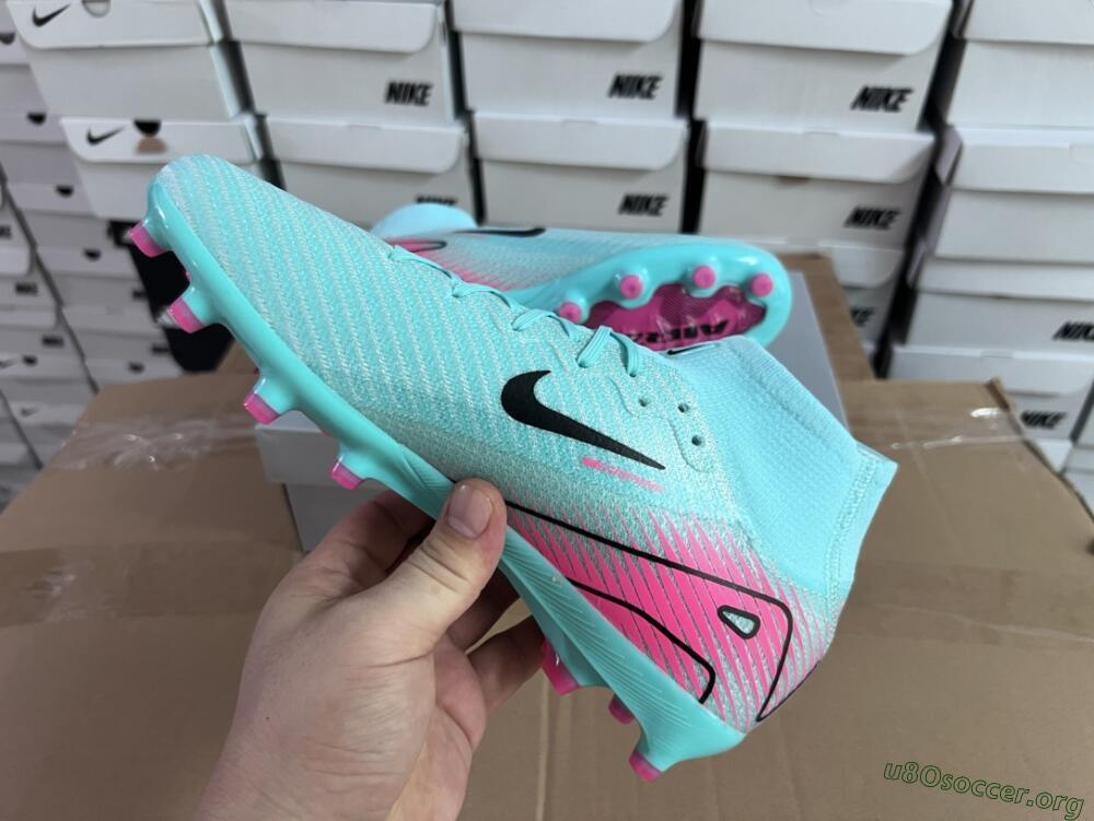 Nike Air Zoom Mercurial Superfly 10 Elite AG Football Boots - Green/Pink/Black