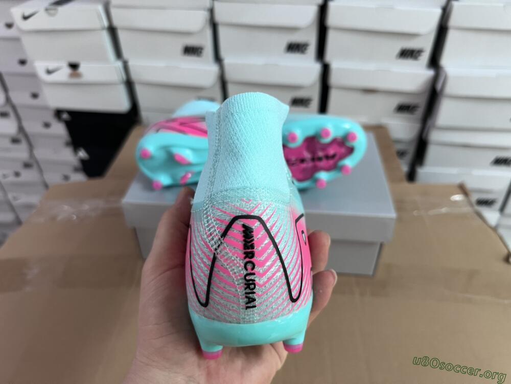 Nike Air Zoom Mercurial Superfly 10 Elite AG Football Boots - Green/Pink/Black