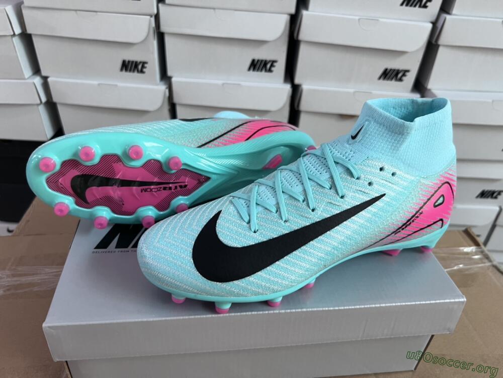 Nike Air Zoom Mercurial Superfly 10 Elite AG Football Boots - Green/Pink/Black