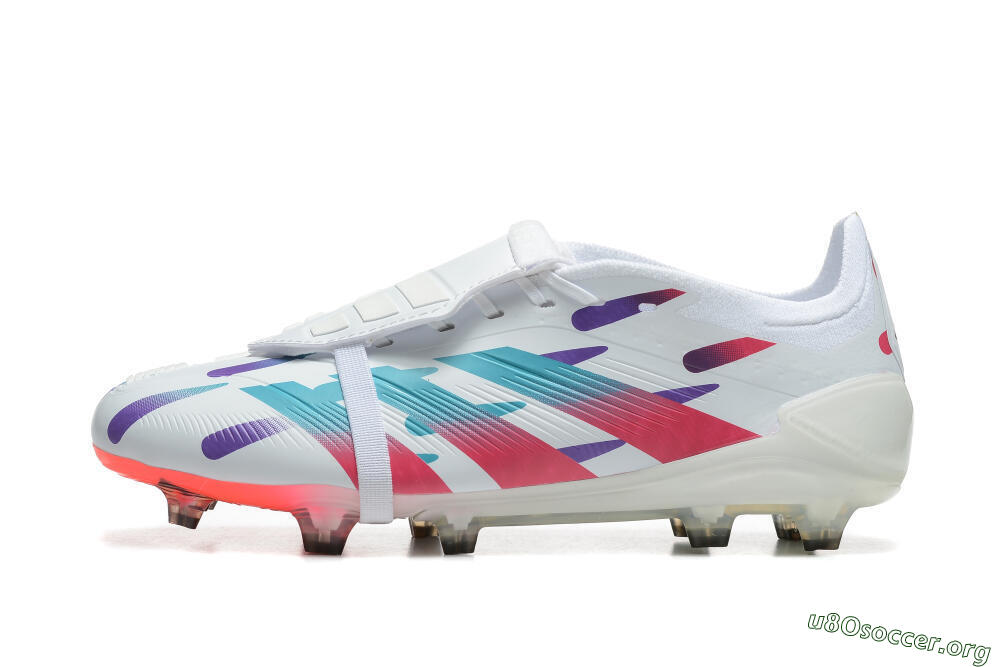 Adidas Predator Elite Foldover Tongue FG Football Boots - White/Blue/Purple/Red 3