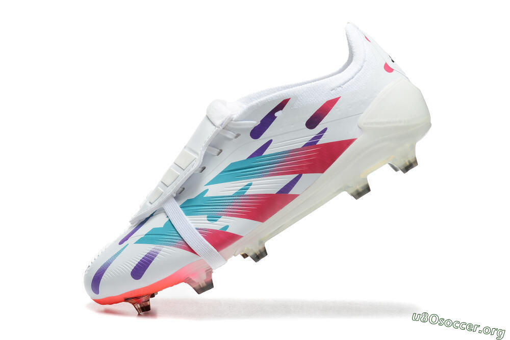 Adidas Predator Elite Foldover Tongue FG Football Boots - White/Blue/Purple/Red 5