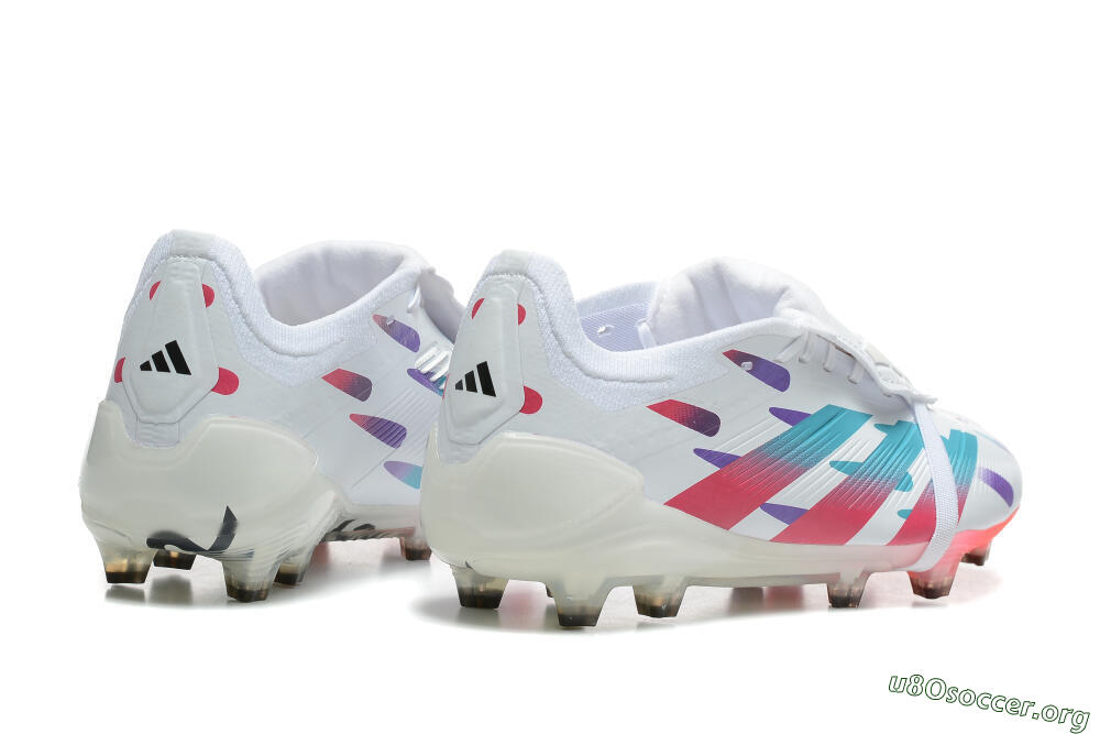 Adidas Predator Elite Foldover Tongue FG Football Boots - White/Blue/Purple/Red 6