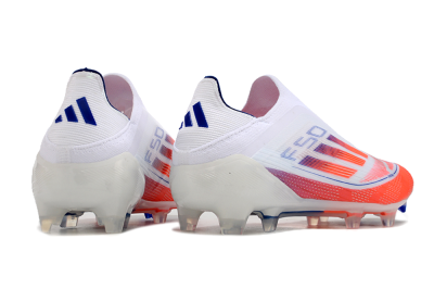 Adidas F50 Elite Laceless FG Football Boots - White/Red/Blue