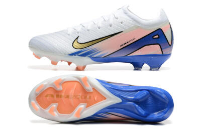 Nike Air Zoom Mercurial Vapor 16 Elite FG Football Boots - White/Gold/Pink/Blue