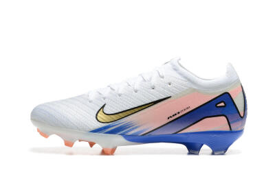 Nike Air Zoom Mercurial Vapor 16 Elite FG Football Boots - White/Gold/Pink/Blue