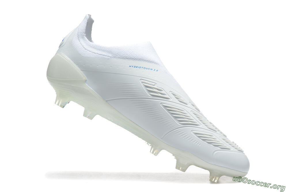 Adidas Predator Elite Laceless FG Football Boots - White/Blue 4