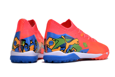 Puma Future 7 Ultimate TF Football Shoes - Red/Blue/Yellow