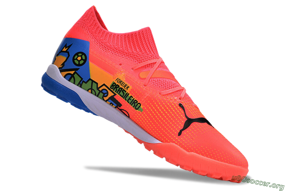 Puma Future 7 Ultimate TF Football Shoes - Red/Blue/Yellow 0