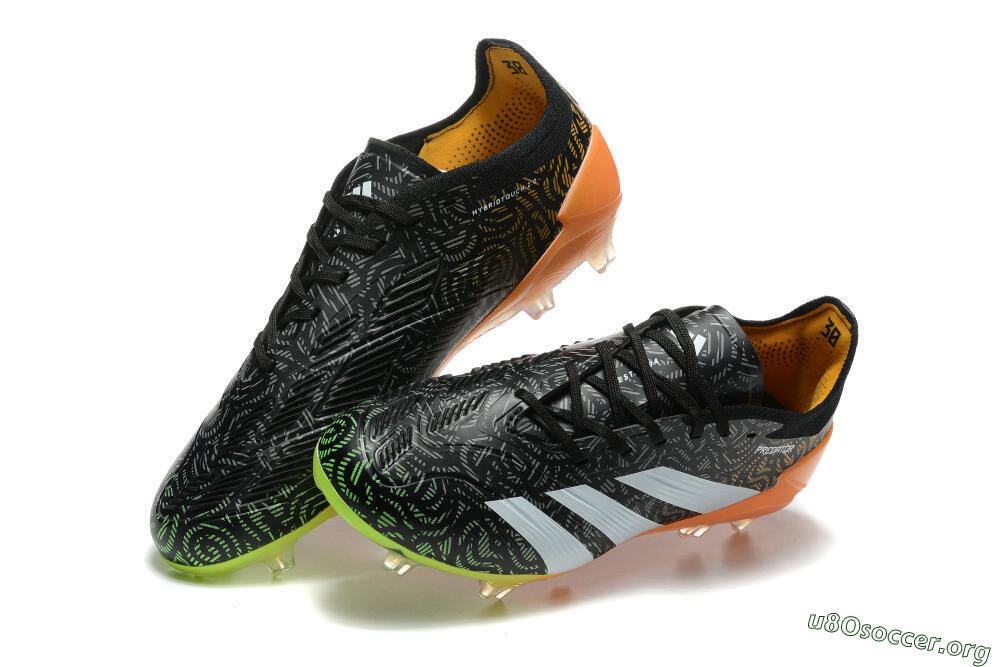 Adidas Predator 24 Elite FG Football Boots - Black/White/Yellow/Orange 0