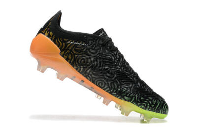 Adidas Predator 24 Elite FG Football Boots - Black/White/Yellow/Orange