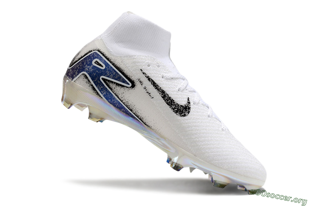 Nike Air Zoom Mercurial Superfly 10 Elite FG Football Boots - White/Black/Blue/Gold 4