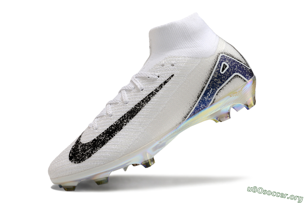 Nike Air Zoom Mercurial Superfly 10 Elite FG Football Boots - White/Black/Blue/Gold 5