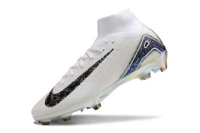 Nike Air Zoom Mercurial Superfly 10 Elite FG Football Boots - White/Black/Blue/Gold
