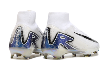 Nike Air Zoom Mercurial Superfly 10 Elite FG Football Boots - White/Black/Blue/Gold