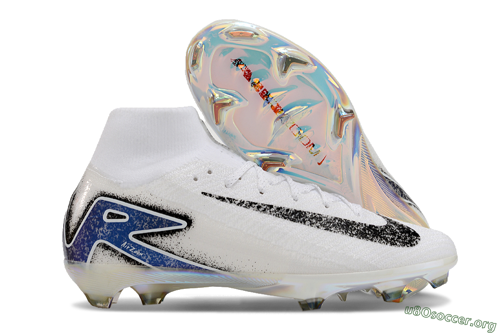 Nike Air Zoom Mercurial Superfly 10 Elite FG Football Boots - White/Black/Blue/Gold 2