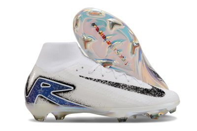 Nike Air Zoom Mercurial Superfly 10 Elite FG Football Boots - White/Black/Blue/Gold