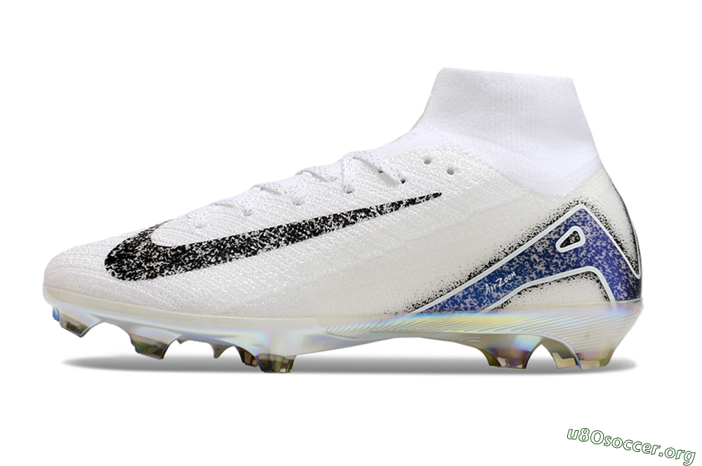 Nike Air Zoom Mercurial Superfly 10 Elite FG Football Boots - White/Black/Blue/Gold 3