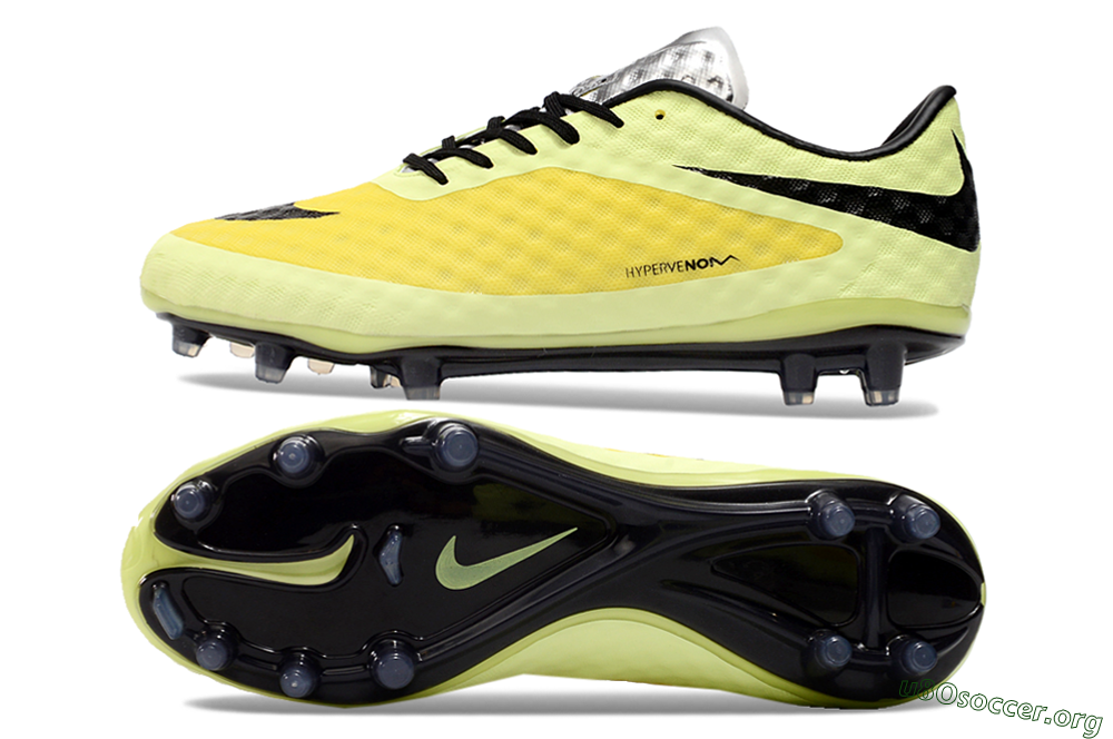 Nike Hypervenom Phantom FG Football Boots - Yellow/Black/Silver 1