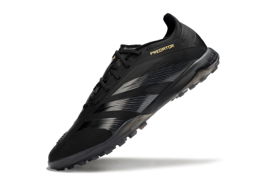 Adidas Predator 24 Elite TF Football Shoes - Black/Silver/Yellow