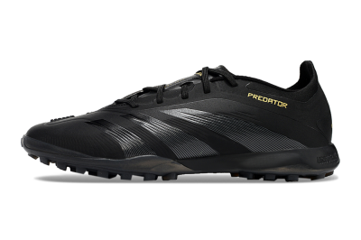 Adidas Predator 24 Elite TF Football Shoes - Black/Silver/Yellow