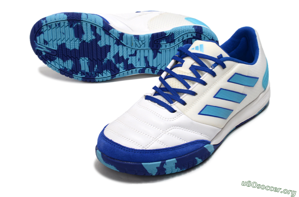Adidas Top Sala Competition IC Football Shoes - White/Blue/Beige 0