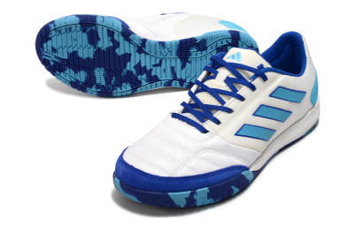 Adidas Top Sala Competition IC Football Shoes - White/Blue/Beige